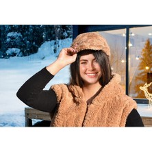 Pabtex Peluş Kadın Kasket Şapka ile Yumuşacık Bir Dokunuş
