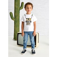 Mayoral 04-10 Yaş Erkek Çocuk Likralı Kot Pantolon - Kot Mavisi