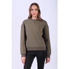 Regular Fit Arka Baskı Detaylı Sweatshirt