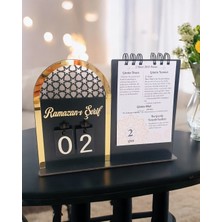 2025 Ramazan Takvimi - Ramazan Ayı Dualı - Günün Önemi Içerikli Dekoratif Takvim, Masa Takvimi