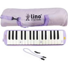 Nessiworld Lino 32 Tuşlu Bez Çantalı Melodika Pastel Mor