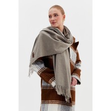 Düz Renkli Yün Şal