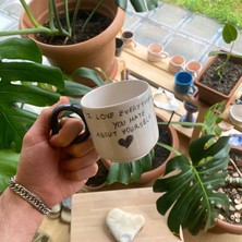 Arche Ceramic El Yapımı Seramik Kupa - ''About Yourself'' Kupa - 225 ml