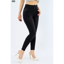 BZ Boutique Likralı Yüksek Bel Büyük Beden Jean Pantolon