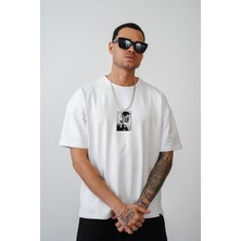Oversize Kalıp Creative Baskılı Unisex Tişört