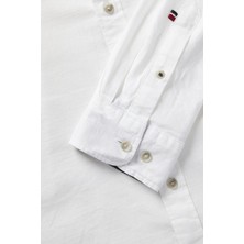 Jack & Jones Jjpıerre Slub Detaıl Shırt Ls Beyaz