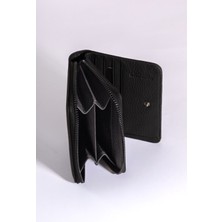 Daphmin Vera - Kadın Zip Around Hakiki Deri Cüzdan