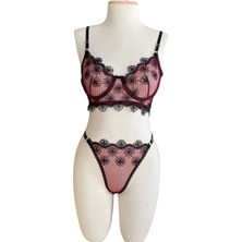 İnspira Balenli Dantelli Brode Sütyen Takımı