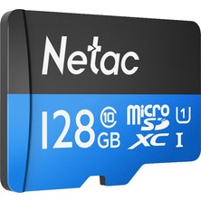 Netac P500 NT02P500STN-128G-R Uhs-I U1 CLASS10 Microsdxc 128GB Hafıza Kartı (Sd Adaptörlü)