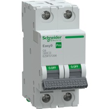 Schneider Electric EZ9F57206 2X6A 6ka C Otomatik Sigorta Easy9 Pro
