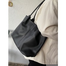 Volare Bags Kadın Siyah Geniş Omuz Çantası