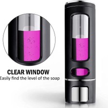 MAİN SHOP 2 Adet Siyah  400 ml Duvara Monte Manuel Sabunluk Banyo , Mutfak El Sıvı Şampuan Duş Jeli Dispenseri