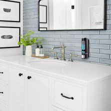 MAİN SHOP 1 Adet Siyah 400 ml Banyo Mutfak Lavabo Oteller El Dezenfektanı Sabunluk Manuel Şampuan Sıvı Tutucu