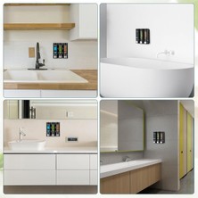 MAİN SHOP 3 Adet Siyah 400 ml Manuel Şampuan Sıvı Tutucu Banyo Mutfak Lavabo Oteller El Dezenfektanı Sabunluk