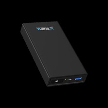 Enerx Powerbank 20000 mAh 22.5 Watt Dijital Göstergeli ENR-P20188DT Siyah