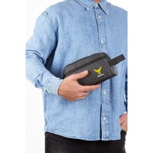 Adelina Bags Erkek Kumaş El Çantası Su Itici Fermuarlı Seyahat Traş Kozmetik Çanta