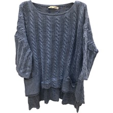 Yıkamalı Salaş Triko Kazak