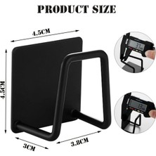 MAİN SHOP 2 Adet Siyah 3 M Yapışkanlı Paslanmaz Çelik Bulaşık Sünger Tutucu Askı Bulaşık Süngeri Tutacağı