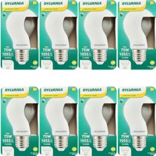 (8 Adet) Sylvania 9W (75W) 2700K (Sarı Işık) Dim Edilebilir E27 Duylu (Kalın Duy) Soft Led ampul
