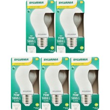 (5 Adet) Sylvania 9W (75W) 2700K (Sarı Işık) Dim Edilebilir E27 Duylu (Kalın Duy) Soft Led ampul