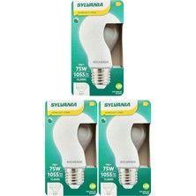 (3 Adet) Sylvania 9W (75W) 2700K (Sarı Işık) Dim Edilebilir E27 Duylu (Kalın Duy) Soft Led ampul