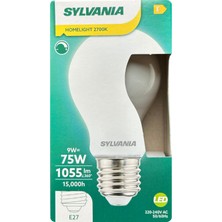 Sylvania 9W (75W) 2700K (Sarı Işık) Dim Edilebilir E27 Duylu (Kalın Duy) Soft Led ampul