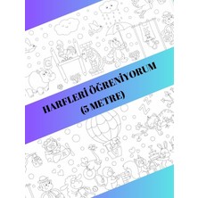 Harfleri Öğreniyorum Boyama Kağıdı – 5 Metre