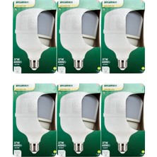 Sylvania (6 Adet) 37W 3000K (Sarı Işık) E27 Duylu (Kalın Duy) Torch LED Ampul