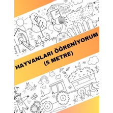 Hayvanları Öğreniyorum Boyama Kağıdı Çiftlik Hayvanları – 5 Metre