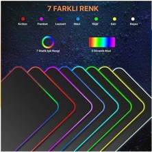 Ata Soft Rgb LED Gaming Mousepad Siyah Kaymaz Su Geçirmez Xl Mousepad 90X40