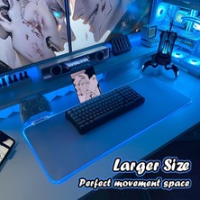 ATAsoft Rgb Düz Beyaz Su Geçirmez Gaming Işıklı Oyuncu Mousepad