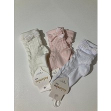 Rstm Butik Kurdele Detaylı Bebek Çorap