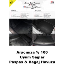 Skoda Scala 2019+ Araca Özel Üretilmiş 3D Bagaj Havuzu ve Paspas
