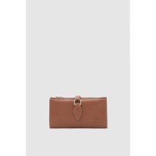 Ollbag Nakit ve Bozuk Para Bölmeli Katlanabilir Bayan Cüzdan-Taba