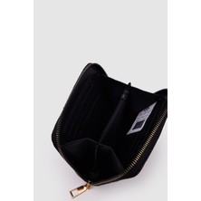 Ollbag Siyah Nakış Detaylı Bayan Cüzdan - OL-1090