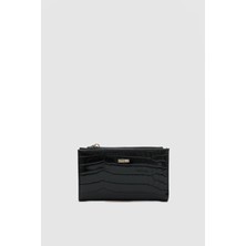 Ollbag Glova Siyah Kroko Desen Bayan Cüzdan