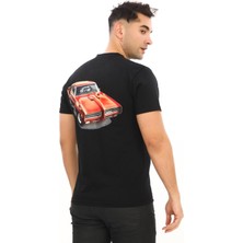 Eren Style American Classic Ford Ranger Baskılı Özel Tasarım Siyah T-Shirt (Slim Fit)