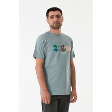 Baskılı Bisiklet Yaka Tişört