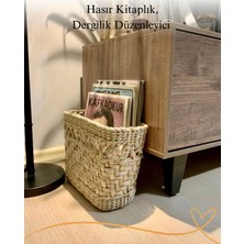 Ss Eral Koop Hasır Doğal Dekoratif Ev Dekorasyon/hasır Gazetelik Dergilik Kitaplık Düzenleyici Organizer Çok Amaçlı Sepet