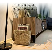 Ss Eral Koop Hasır Doğal Dekoratif Ev Dekorasyon/hasır Gazetelik Dergilik Kitaplık Düzenleyici Organizer Çok Amaçlı Sepet