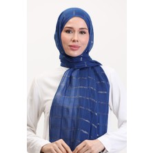 Sefa Merve Simli Keten Şal 2072-13 Saks