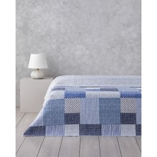 Harlem Tek Kişilik Çok Amaçlı Örtü 160X220 cm Lacivert