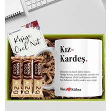 Kutup Kitap Kupa Bardak Kız Kardeş Temalı Kişiye Özel Isimli Kupa Bardak Kahve Hediye Seti Kutupkitap