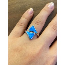 Celikchi Kadın Opal Taş Gümüş Yüzük