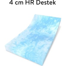 Ecotopper - 4  cm  Marble Mermer Desenli Hr Destek Sünger Yatak Pedi