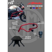YSN Tvs Apache Rtr 200 Özel Yapım Koruma Demiri 2 'li ( Mavi)