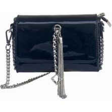 Louisiana Polo Kriste Bell Çapraz Askılı Kadın Çanta Siyah Rugan 26547