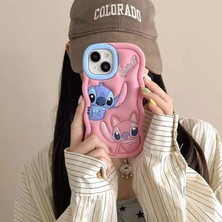 Koso Apple iPhone 14 Pro Max Pembe Stich Telefon Kılıfı