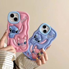 Koso Apple iPhone 14 Pro Max Pembe Stich Telefon Kılıfı