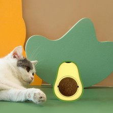 Ozcmax Avokado Dönen Kedi Nanesi Cat Oyun Topu Doğal Kedi Oyuncağı